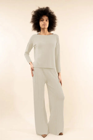 KONTATTO-|-Pantalone-a-coste-in-maglia