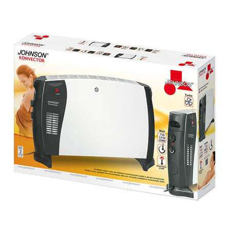 Termoconvettore Potenza 750-2000W Termostato Regolabile Ventilazione Indipendente Maniglie Integrate Anti Surriscaldamento