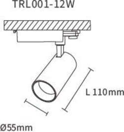 KOSOOM FARETTO A BINARIO 12W NERO - LUCE CALDA - | T0102N Illuminazione/Illuminazione per interni/Lampadari lampade a sospensione e plafoniere/Faretti da soffitto Zencoccostore - Formia, Commerciovirtuoso.it