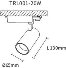 KOSOOM FARETTO A BINARIO 20W NERO - LUCE NATURALE - | T0108N Illuminazione/Illuminazione per interni/Lampadari lampade a sospensione e plafoniere/Faretti da soffitto Zencoccostore - Formia, Commerciovirtuoso.it