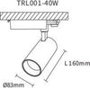 KOSOOM FARETTO A BINARIO 40W BIANCO - LUCE CALDA - | T0116B Illuminazione/Illuminazione per interni/Lampadari lampade a sospensione e plafoniere/Faretti da soffitto Zencoccostore - Formia, Commerciovirtuoso.it