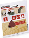 KREATOR---FOGLI-DI-CARTA-ABRASIVA-TRIANGOLARE-PER-LEGNO---GRANA-180-90x90x90