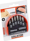 KREATOR---SET-7-PZ-INSERTI-PUNTE-PER-VITI-POZIDRIV