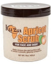 Kuza Apricot Scrub Face & Body Scrub Crema Scrub Viso E Corpo All'albicocca per Pelli Luminosa 425 G