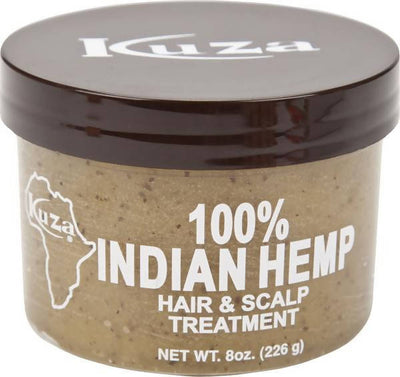 Kuza Indian Hemp Hair & Scalp Treatment 226 G per Capelli Crema Nutriente per Capelli Danneggiati per Capelli Più Morbidi E Lisci