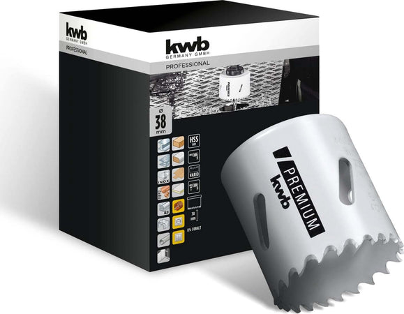 KWB---FRESA-A-TAZZA-BIMETALLICA-HSS-CO-38MM