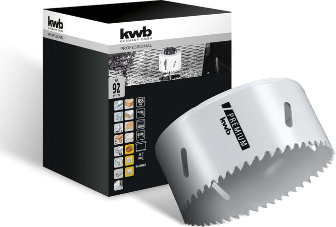 KWB---FRESA-A-TAZZA-BIMETALLICA-HSS-CO-92MM