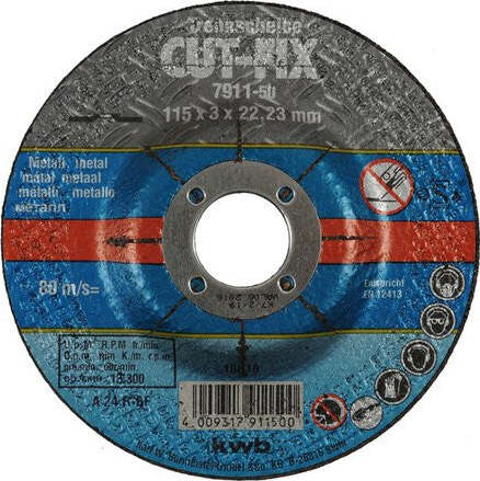 KWB-Disco-taglio-smerigliatrice-Per-Metallo-CUT-FIX-D.-115-mm