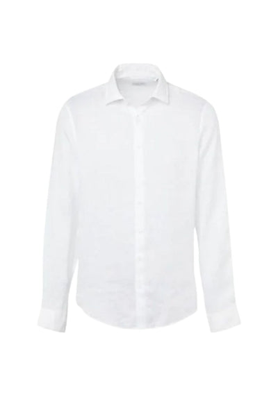 calvin klein Camicie LINEN SOLID SLIM SHIRT da uomo