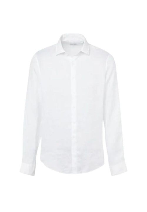 calvin klein Camicie LINEN SOLID SLIM SHIRT da uomo