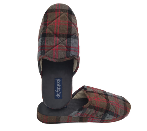 DeFonseca Ciabatte Uomo alla Milanese, Pantofole Invernali Chiuse da Casa, Lavabile e per Ospiti