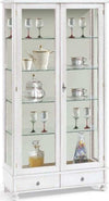 KYRA---credenza-con-vetrina-in-legno-massello-90x36x170-Bianco-Milani-Home
