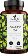 L-Arginina Hcl 1500mg Vegan 60 Capsule Scorta per 1mese Integratore Alimentare Alto Dosaggio per Sportivi Stimolante Rigenerante Salute e cura della persona/Alimentazione e nutrizione/Integratori per lo sport/Aminoacidi/L-arginina The Light Nutrition - Milano, Commerciovirtuoso.it