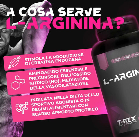 L-arginina-In-Compresse-T-rex-Integratori-1000mg-Ad-Alto-Dosaggio-100-Compresse-Di-Pura-Arginina-Hcl---Integratore-Per-Sportivi-Pre-Workout-Potente