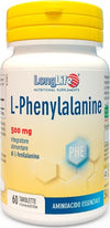 L-PHENYLALANINE-500-Mg-integratore-alimentare-60-tavolette-Long-Life