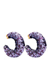 Tom Ford Orecchini Croissant a Cerchio con Paillettes da donna