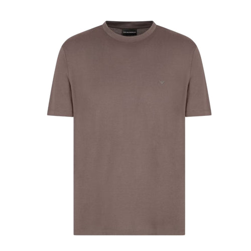 EMPORIO ARMANI t-shirt uomo emporio armani - t-shirt - marrone da uomo
