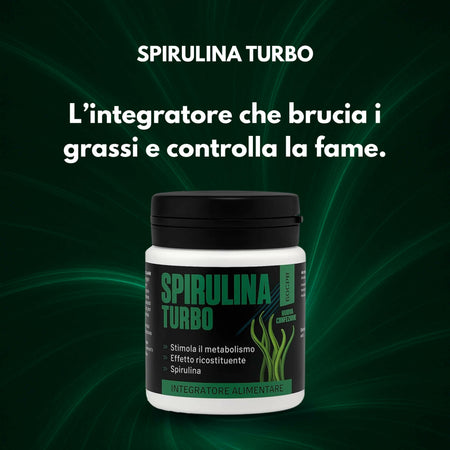 Spirulina Turbo Dimagrante – Integratore per Perdita di Peso – Riduce Fame Nervosa – Ultra Dimagrante Forte e Veloce – 60 Compresse 500mg – AlohaLabs