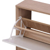 Mobile Ingresso Completo 3 Pezzi con Panca Scarpiera, Appendiabiti, Specchio Legno Bianco, Set Arredo Entrata Salvaspazio, con scarpiera 80 kg, e appendiabiti 30 kg. Marca: HOMCOM