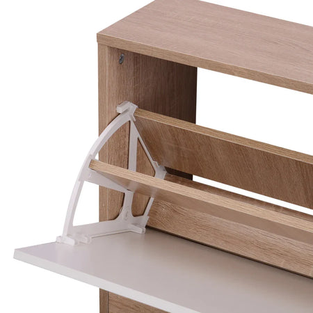 Mobile Ingresso Completo 3 Pezzi con Panca Scarpiera, Appendiabiti, Specchio Legno Bianco, Set Arredo Entrata Salvaspazio, con scarpiera 80 kg, e appendiabiti 30 kg. Marca: HOMCOM