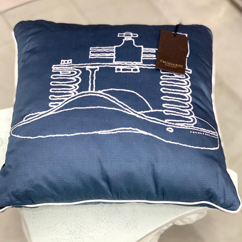 Cuscino Arredo Trussardi Regimental 40x40 cm Raso di Cotone - The King Luxury