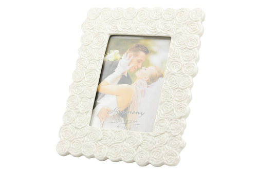 Matrimonio Harmony Porta foto porcellana medio decoro rose  Porcellana