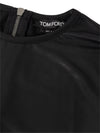 Tom Ford Maglia in Viscosa Nera con Zip Posteriore - Maniche Lunghe da donna