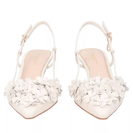 ToscaBlu Donna Slingback Doha in pelle con fiori