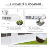 gazebo giardino esterno struttura completa 10x6m per feste sagre eventi cerimonie ristorante pub bar Tendone copertura con Pareti Rimovibili Porte e 6 Finestre armadio Bianco F100110-047WA