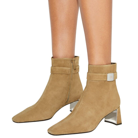 TORY BURCH stivali donna tory burch - georgia ankle boot 55mm - beige da donna