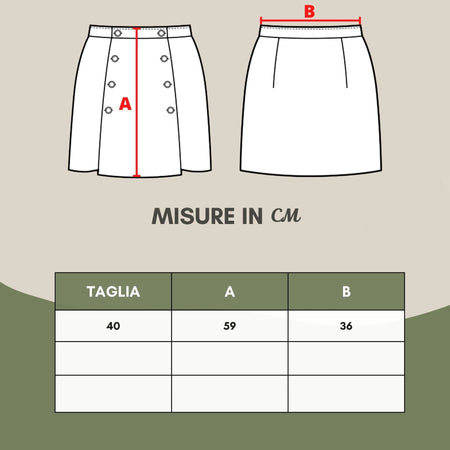 Lardini Gonna a Tubino in Lana da donna