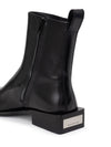 Alexander Wang Ankle Boots in Pelle Nera Throttle da donna