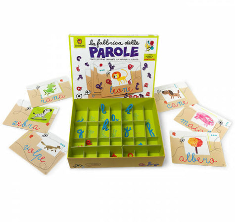 La Fabbrica Delle Parole Gioco Montessori Per Imparare A Scrivere Gioco Educativo Bambini 4+ Anni Ludattica