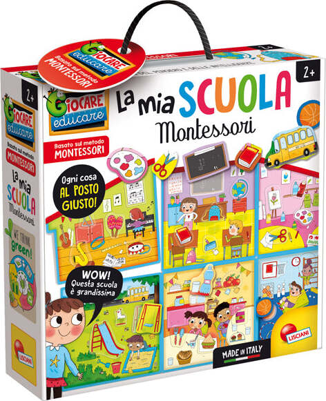 La mia scuola Montessori - Lisciani Giochi e giocattoli/Giochi educativi e scientifici/Lettura e scrittura/Giochi di ortografia e sillabazione Eurocartuccia - Pavullo, Commerciovirtuoso.it