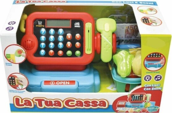 La-Tua-Cassa-Con-Luci-E-Suoni-Scanner-Lettore-Carte-Giocattolo-Gioco-Bambini