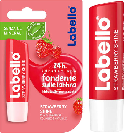 Labello Strawberry Shine Fragola Balsamo Labbra Senza Oli Minerali E Parabeni Bellezza/Trucco/Labbra/Lucidalabbra Trade Shop italia - Napoli, Commerciovirtuoso.it