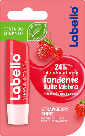 Labello Strawberry Shine Fragola Balsamo Labbra Senza Oli Minerali E Parabeni Bellezza/Trucco/Labbra/Lucidalabbra Trade Shop italia - Napoli, Commerciovirtuoso.it