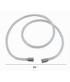 Laccio Tubo Flessibile Doccia Biflex Cromo Bianco Universale Lunghezza 2mt 87304
