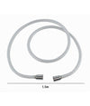 Laccio Tubo Flessibile Doccia Biflex Cromo Bianco Universale Lungo 1.5 Mt 87302