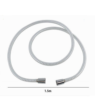 Laccio Tubo Flessibile Doccia Biflex Cromo Bianco Universale Lungo 1.5 Mt 87302