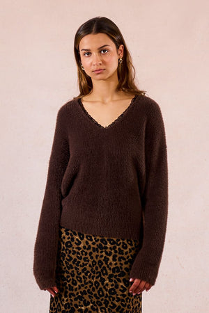 Pantalone lavorato in maglia