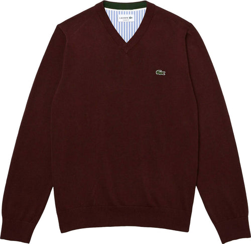 Lacoste Pullover Uomo Maglione Tinta Unita Scollo v 100% Cotone Maglione Classico Fashion Polsini a Coste Moda/Uomo/Abbigliamento/Maglioni e cardigan/Maglioni Euforia - Bronte, Commerciovirtuoso.it
