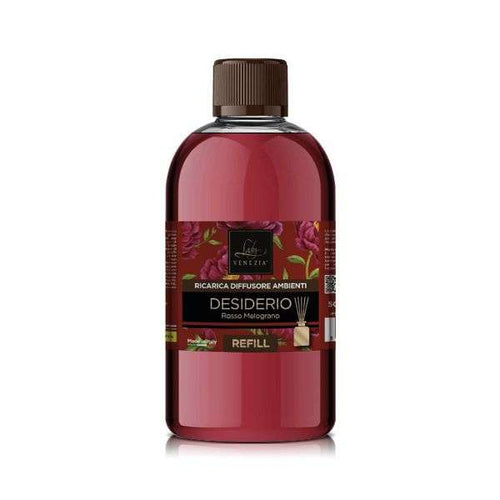 Ricarica DESIDERIO Rosso Melograno 500 ml per Diffusore ambiente – Lady Venezia