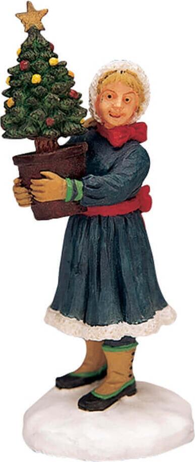 L'albero più piccolo, personaggio per villaggio di Natale in poliresina Casa e cucina/Decorazioni per interni/Addobbi e decorazioni per ricorrenze/Decorazioni natalizie/Oggettistica MagiediNatale.it - Altamura, Commerciovirtuoso.it