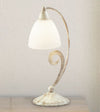 LAM---ABATYOUR-1XE14-MAX-28W---AVORIO-STRIATO/VETRO-BIANCO-SATINATO