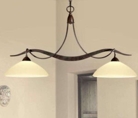 LAM---LAMPADA-A-SOSPENSIONE-2XE27-max42W---TESTA-DI-MORO/VETRO-SCAVO-ANTICO