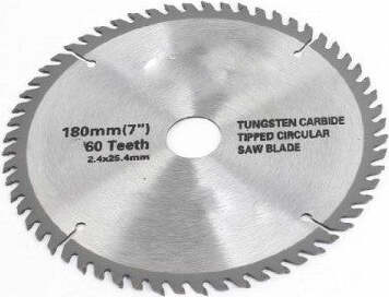 Lama-Disco-Per-Seghe-Circolari-Taglio-Legno-Smerigliatrice-180-Mm-7-Pollici-60t