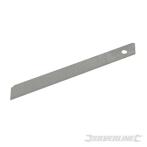 Lame Silverline di ricambio per taglierino 10 pezzi Alta resistenza Silverline