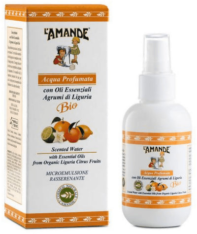 L'amande - Acqua Profumata Donna E Uomo Analcolica, Idratante Corpo Rilassante Con Vitamina C E Oli Essenziali Naturali, Lozione Rinfrescante Delicata Al Profumo Di Limone - Agrumi Di Liguria, 125 Ml