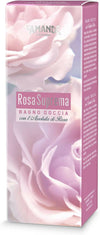 L'amande - Bagnoschiuma Donna Fresco Al Profumo Di Gelsomino E Mimosa, Docciaschiuma Gel Detergente E Idratante Corpo Delicato E Naturale, Bagno Schiuma Azione Emolliente - Rosa Suprema, 250 Ml